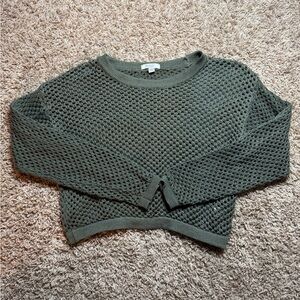 Olive Green Knit Women's Sweater